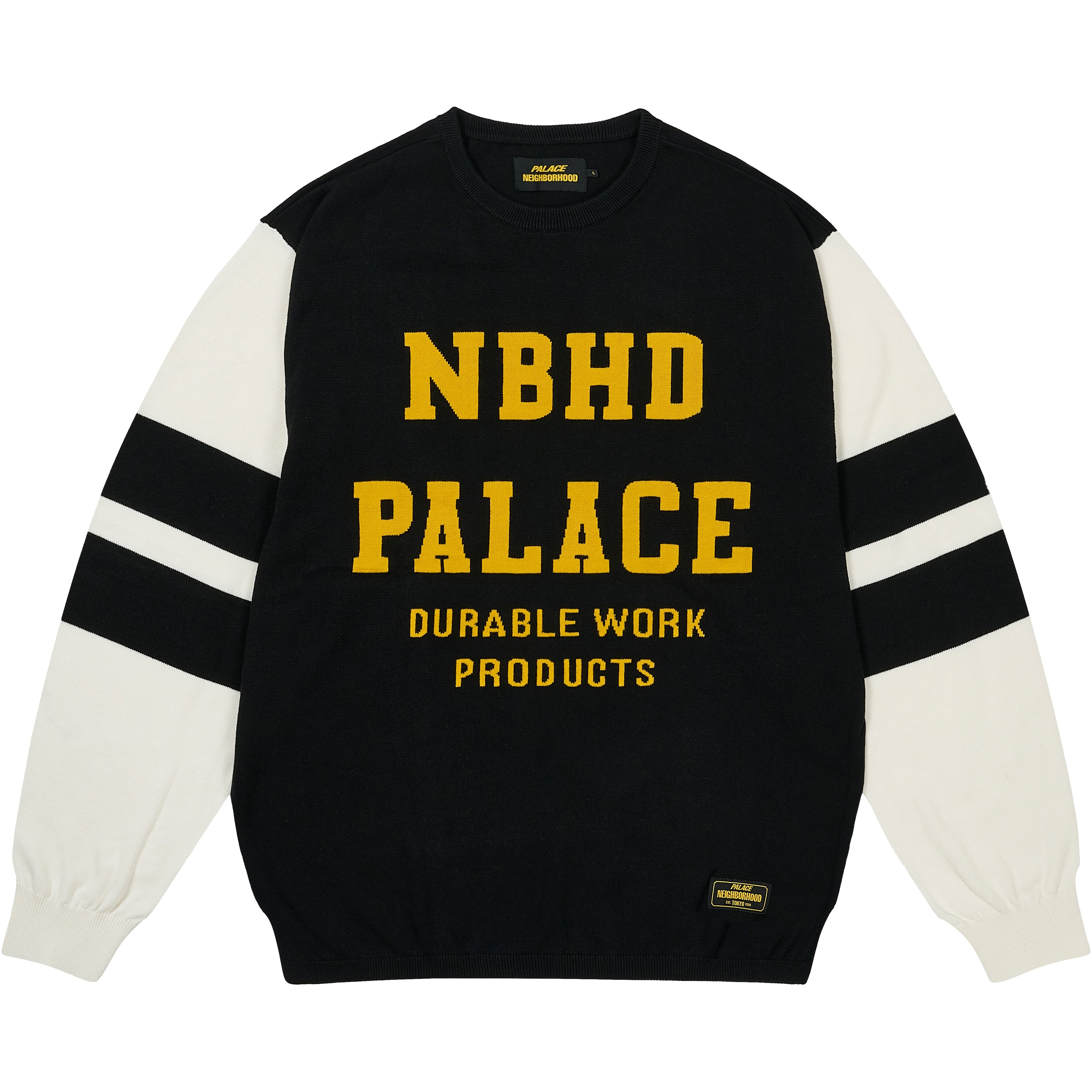 Thumbnail PALACE NEIGHBORHOOD KNITTED MOTO TOP BLACK one color
