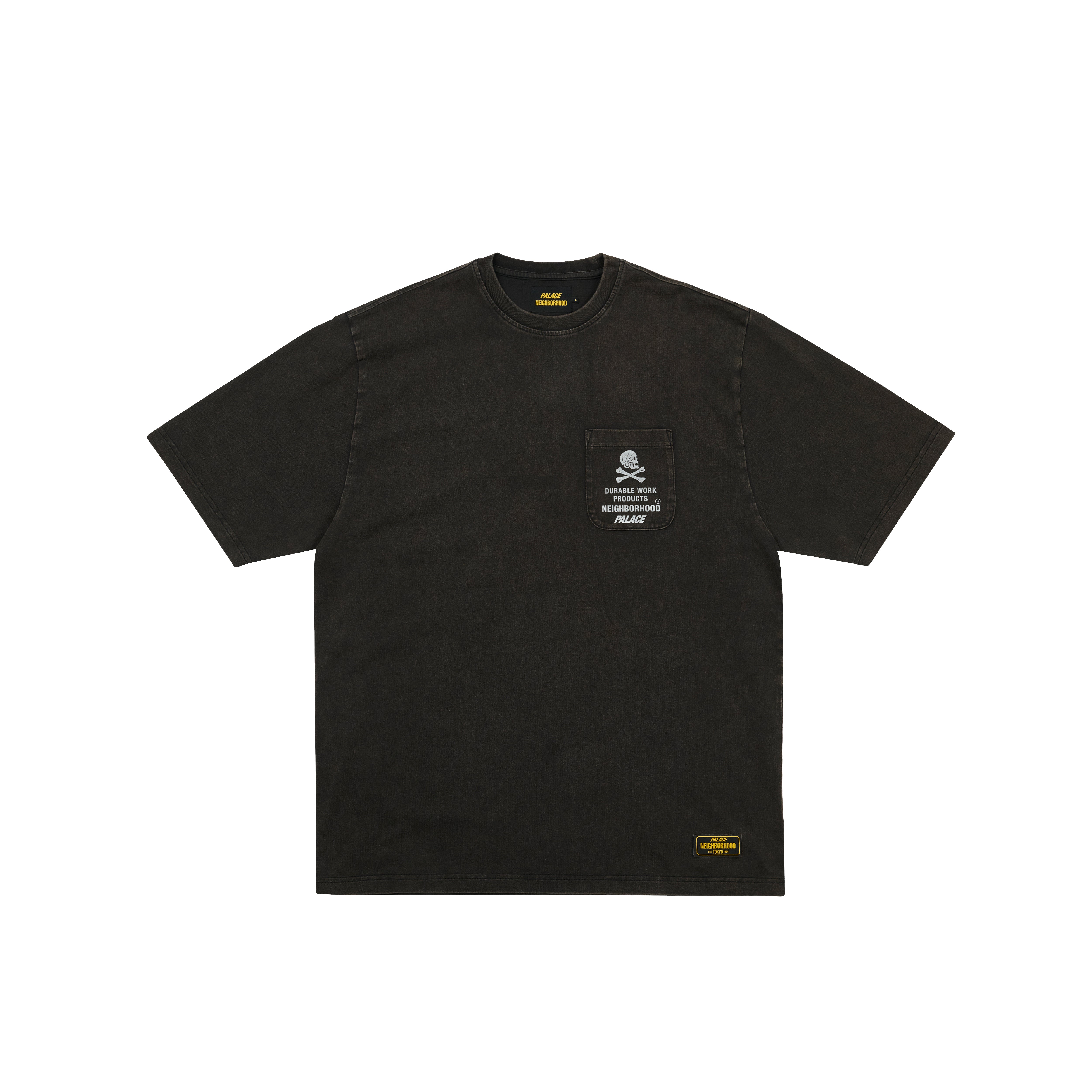 Palace Neighborhood Pocket T-Shirt Black - Palace