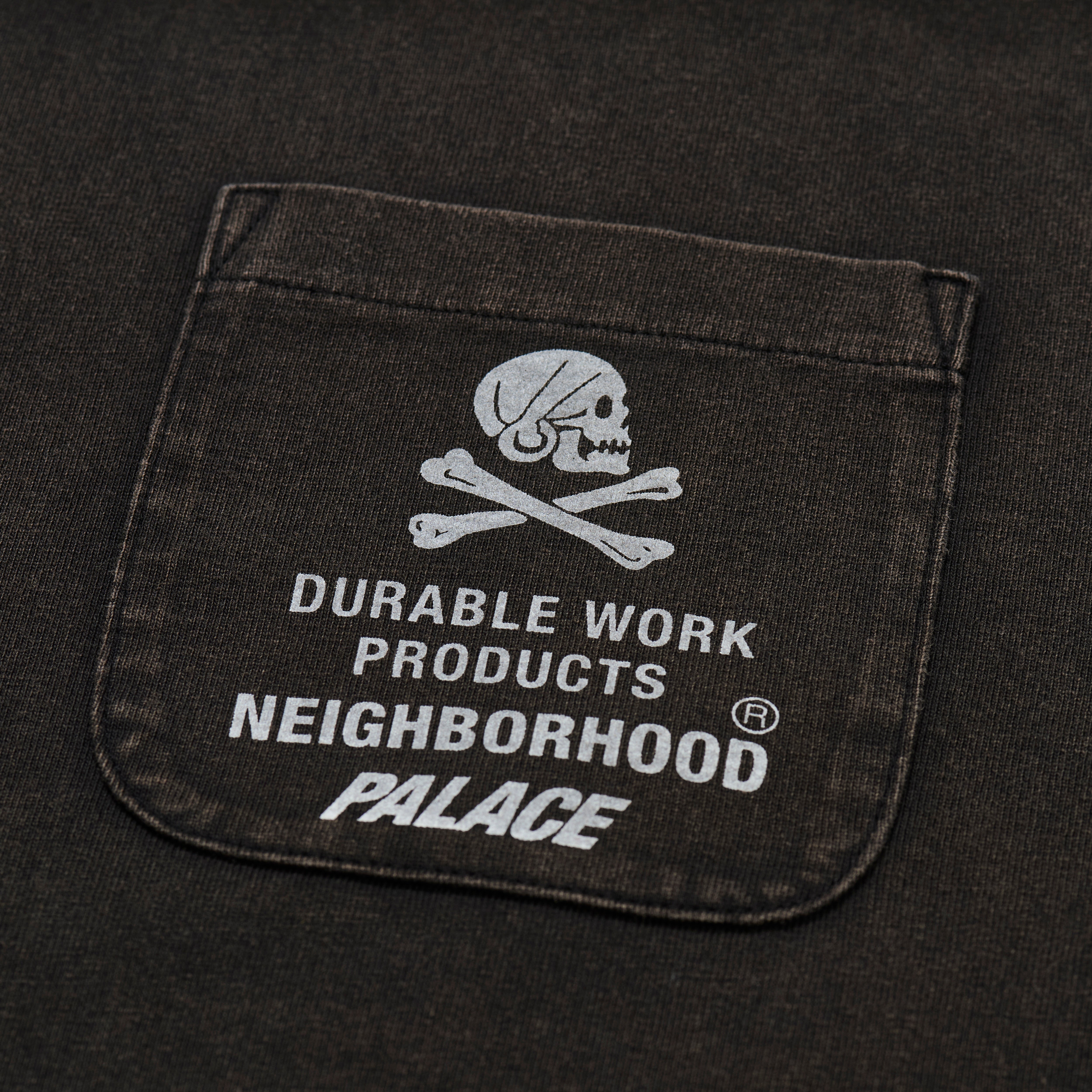 Palace Neighborhood Pocket T-Shirt Black - Palace