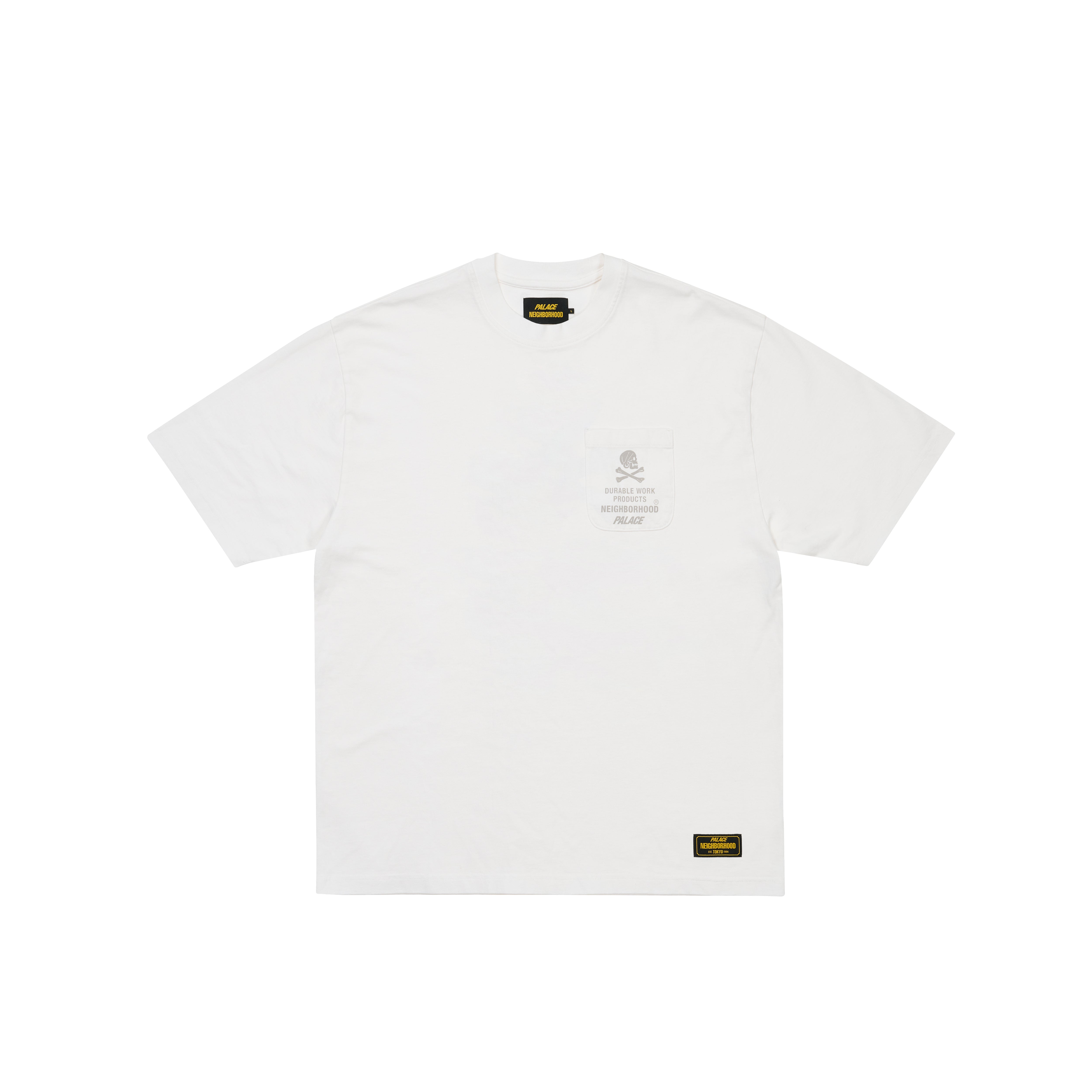 Palace Neighborhood Pocket T-Shirt White - Palace