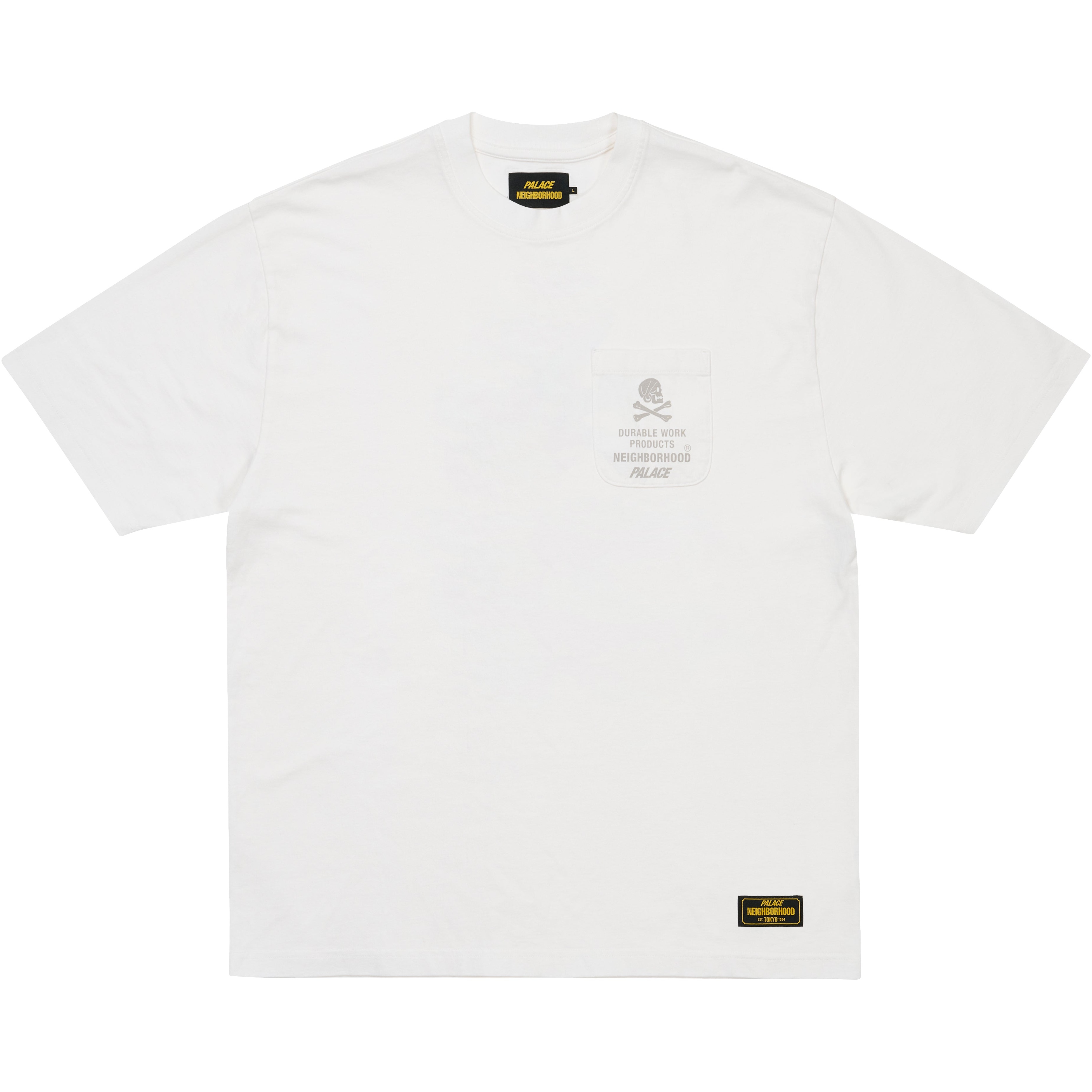 Thumbnail PALACE NEIGHBORHOOD POCKET T-SHIRT WHITE one color