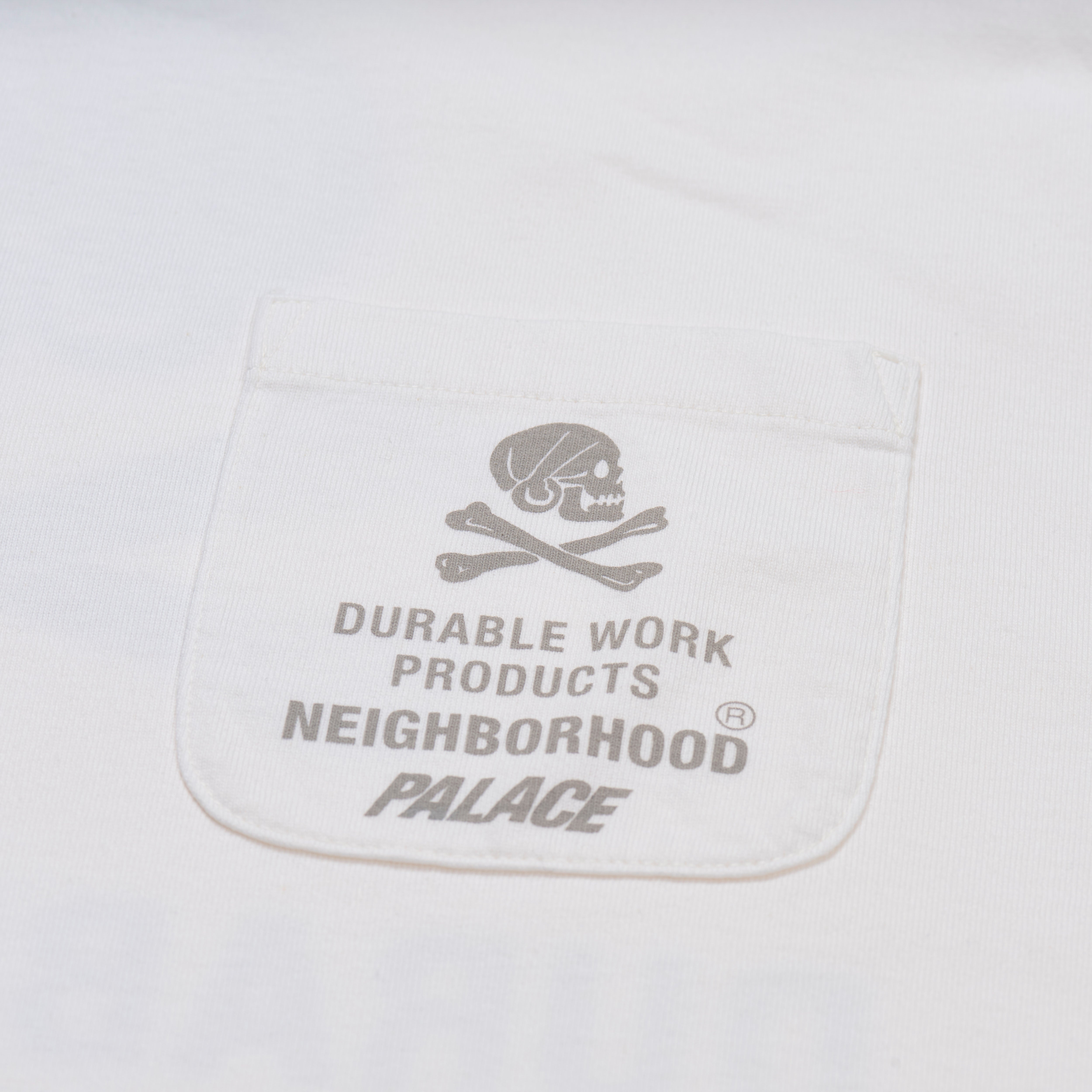 Palace Neighborhood Pocket T-Shirt White - Palace