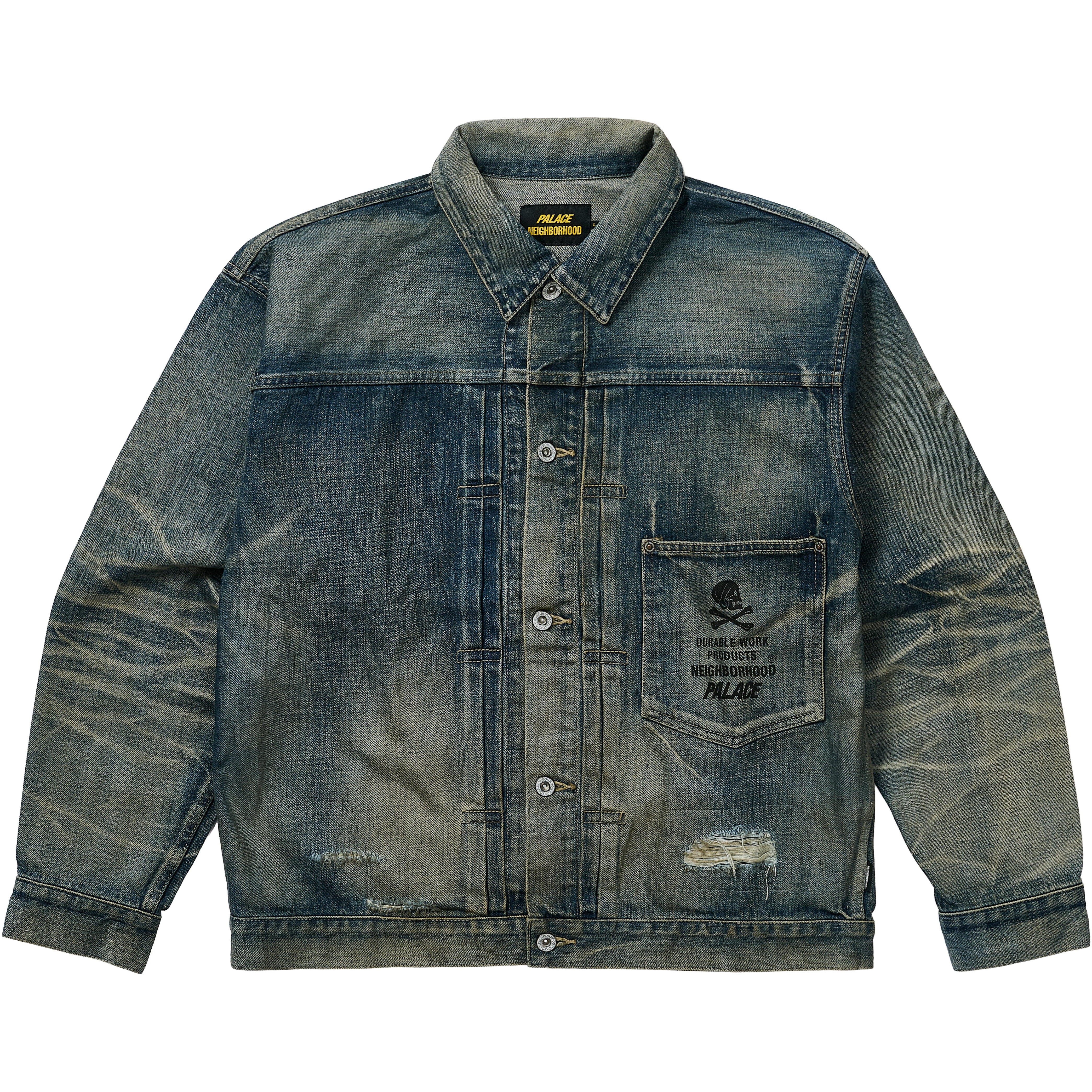 Thumbnail PALACE NEIGHBORHOOD SAVAGE DENIM JACKET INDIGO one color