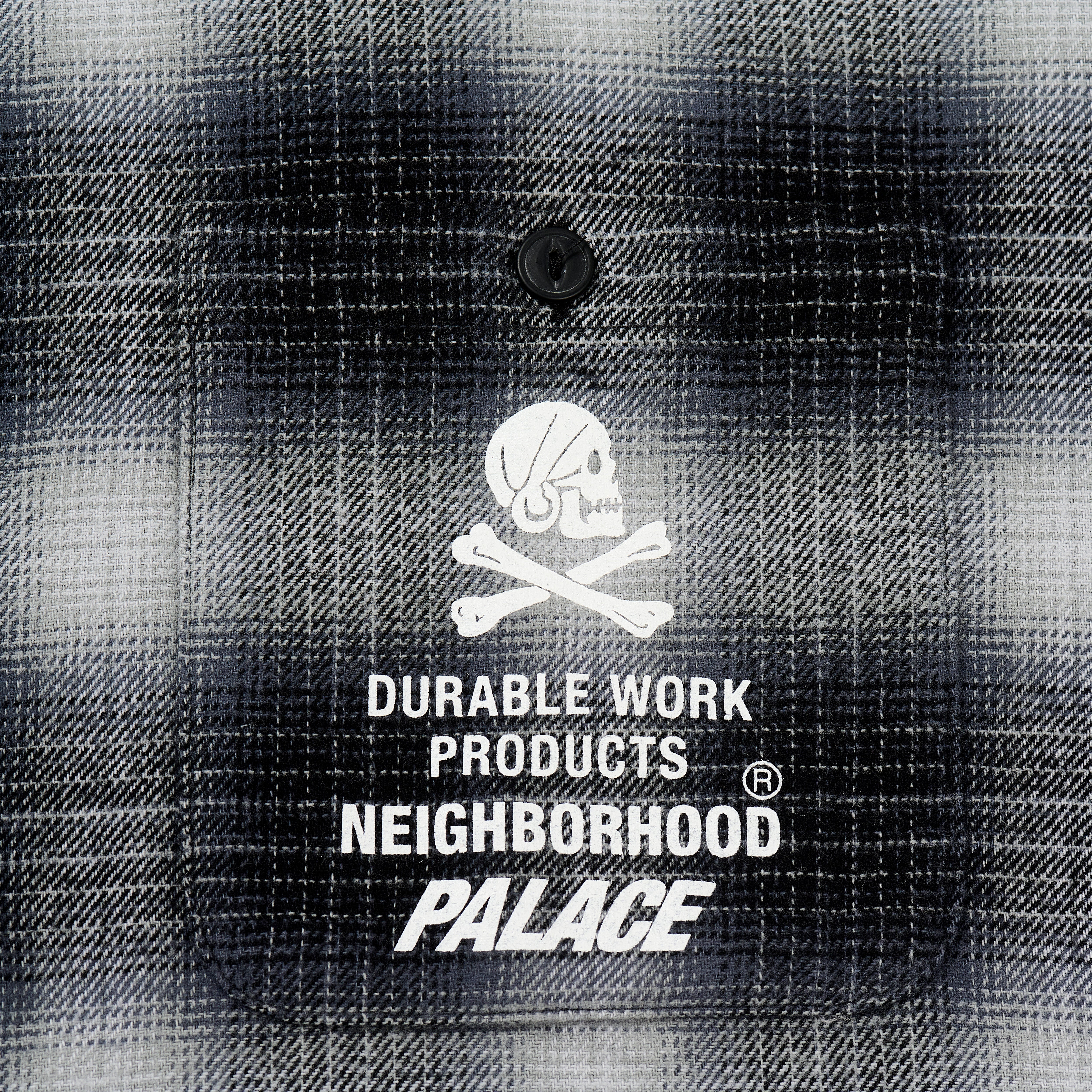Thumbnail PALACE NEIGHBORHOOD SHIRT GREY OMBRE PLAID one color