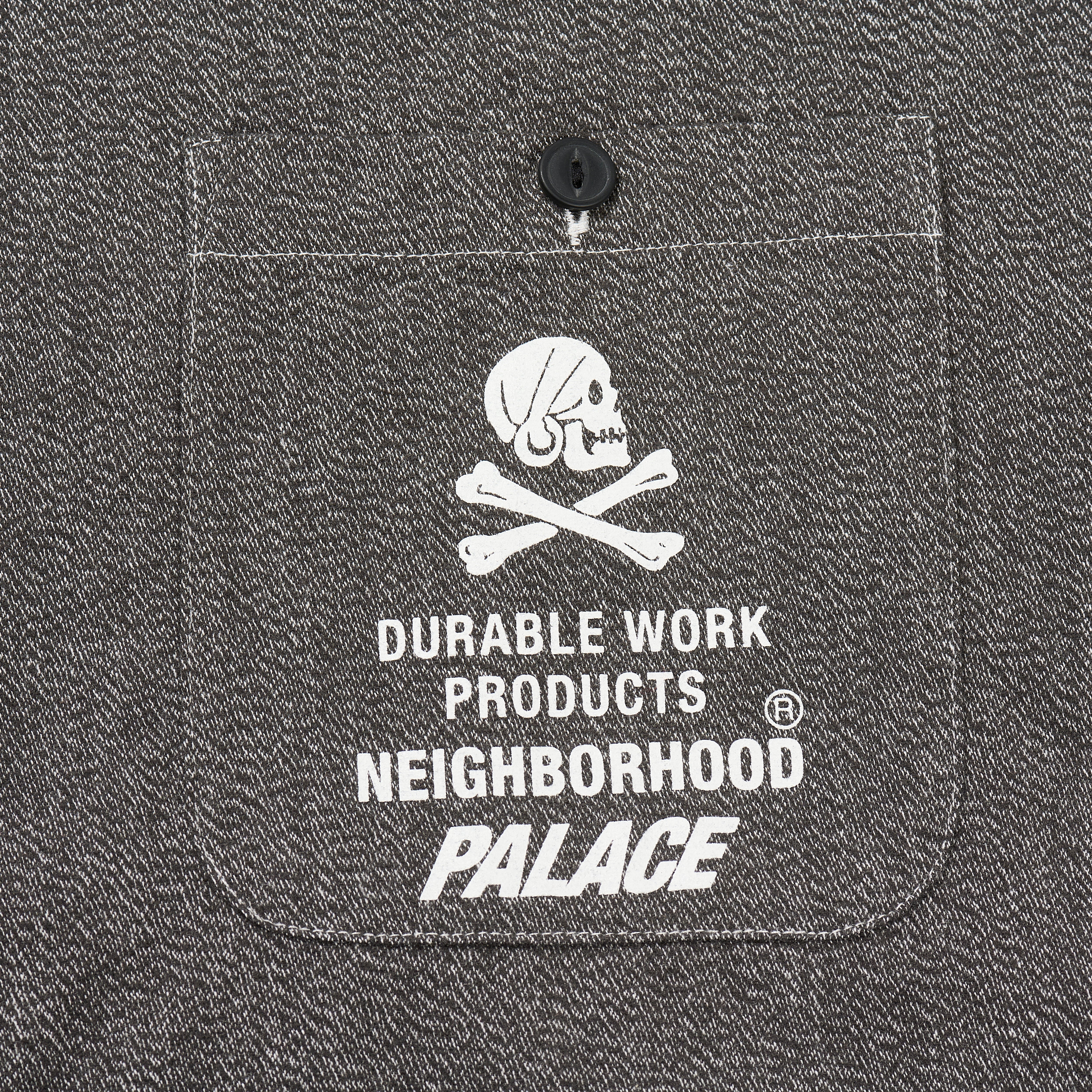 トップス PALACE x NEIGHBORHOOD Shirt Salt Pepper Palace Neighborhood Shirt Salt & Pepper - Palace