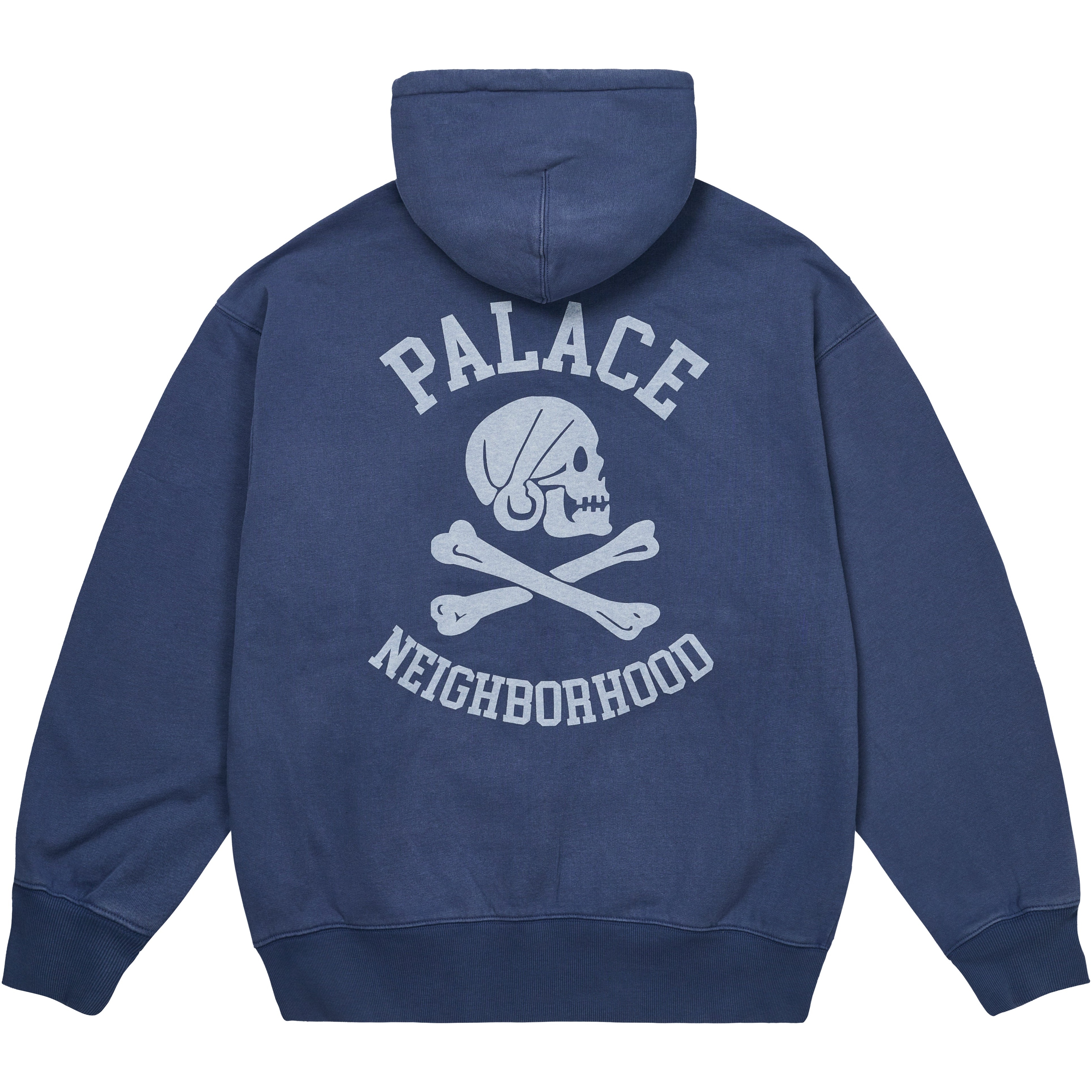 Thumbnail PALACE NEIGHBORHOOD SKULL ZIP HOOD NAVY one color
