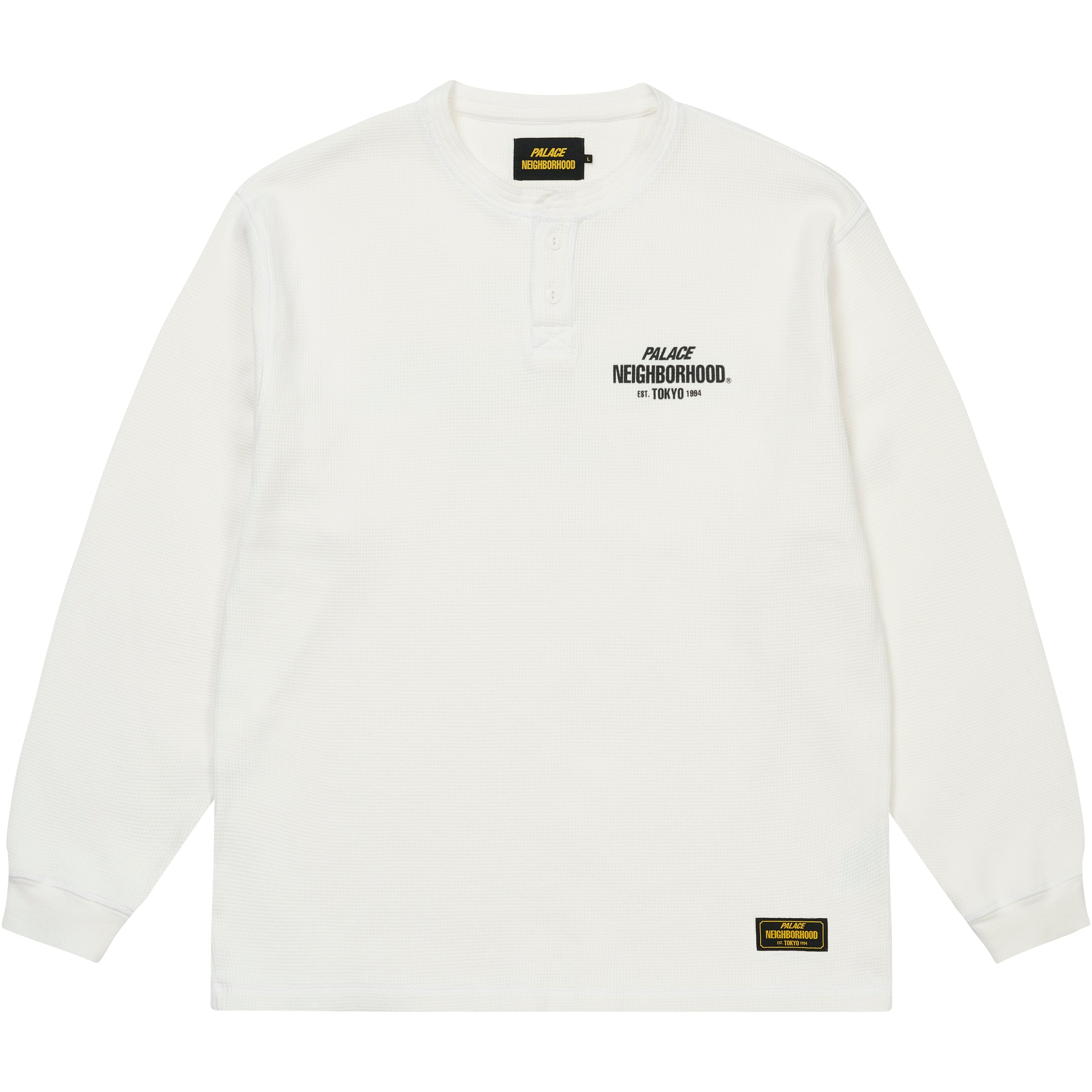 Thumbnail PALACE NEIGHBORHOOD WAFFLE JERSEY WHITE one color