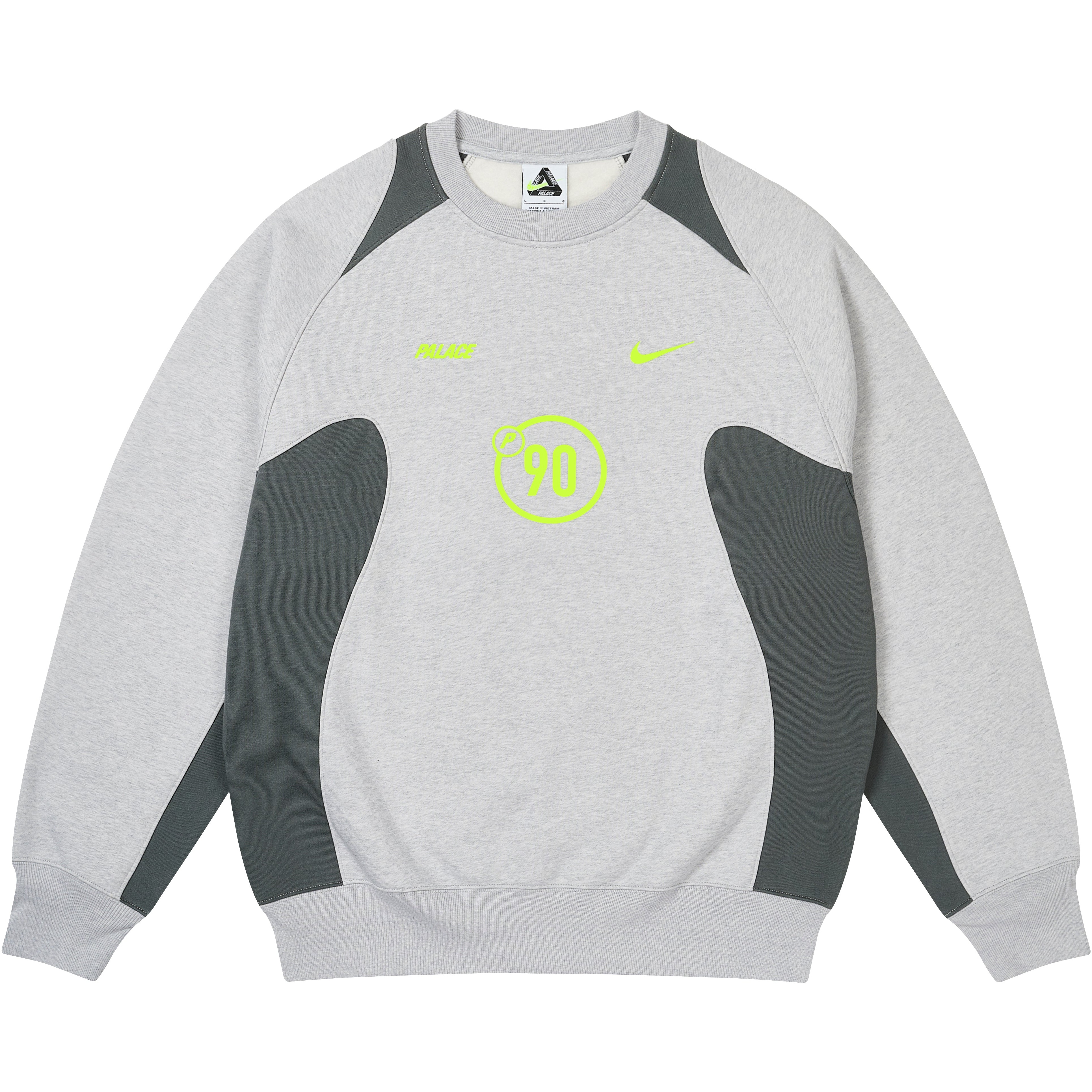 Thumbnail PALACE NIKE TOTAL P90 CREW GREY MARL one color