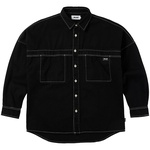 Thumbnail STITCH UP DROP SHOULDER SHIRT BLACK one color
