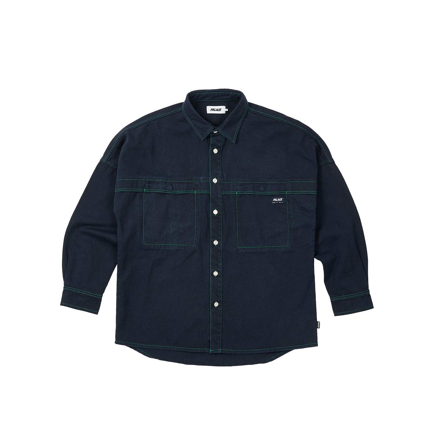 Thumbnail STITCH UP DROP SHOULDER SHIRT NAVY one color