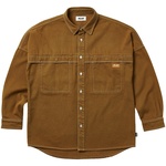 Thumbnail STITCH UP DROP SHOULDER SHIRT BROWN one color