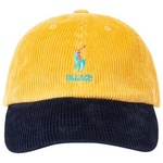 Thumbnail PALACE RALPH LAUREN CLASSIC POLO CAP CORDUROY PALAZZO YELLOW / AVIATOR NAVY one color