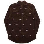 Thumbnail PALACE RALPH LAUREN EMBROIDERED CORD GTI SHIRT MOHICAN BROWN one color