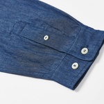 Thumbnail CHECK PANEL CHAMBRAY SHIRT INDIGO one color