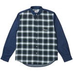 Thumbnail CHECK PANEL CHAMBRAY SHIRT INDIGO one color