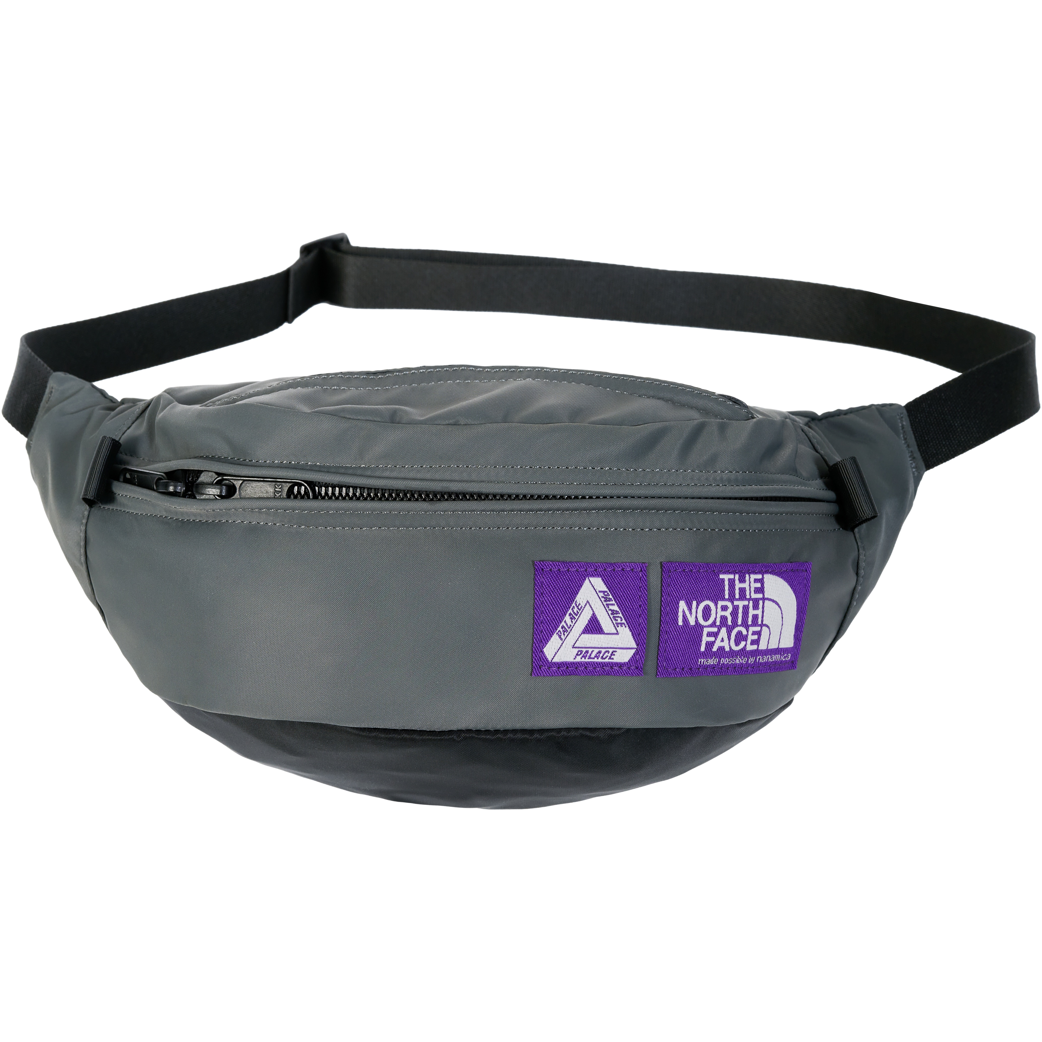 Palace PALACE THE NORTH FACE PURPLE LABEL MOUNTAIN WIND WAIST BAG ASPHALT GRAY
