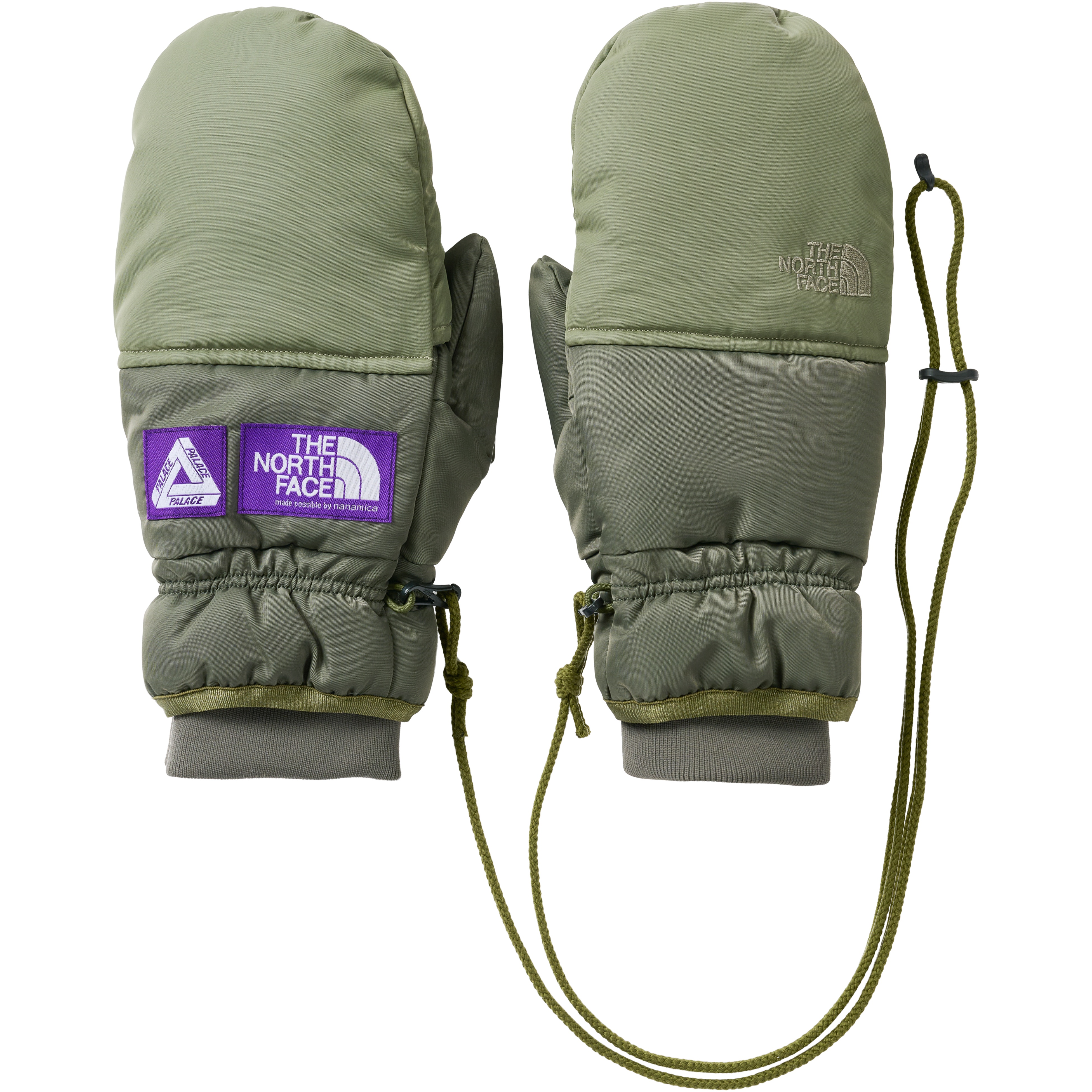Palace PALACE THE NORTH FACE PURPLE LABEL WINDSTOPPER FIELD DOWN GLOVE SAGE GREEN