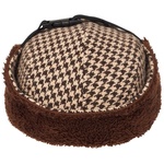 Thumbnail REVERSO EARFLAP 4-PANEL HOUNDSTOOTH BROWN one color
