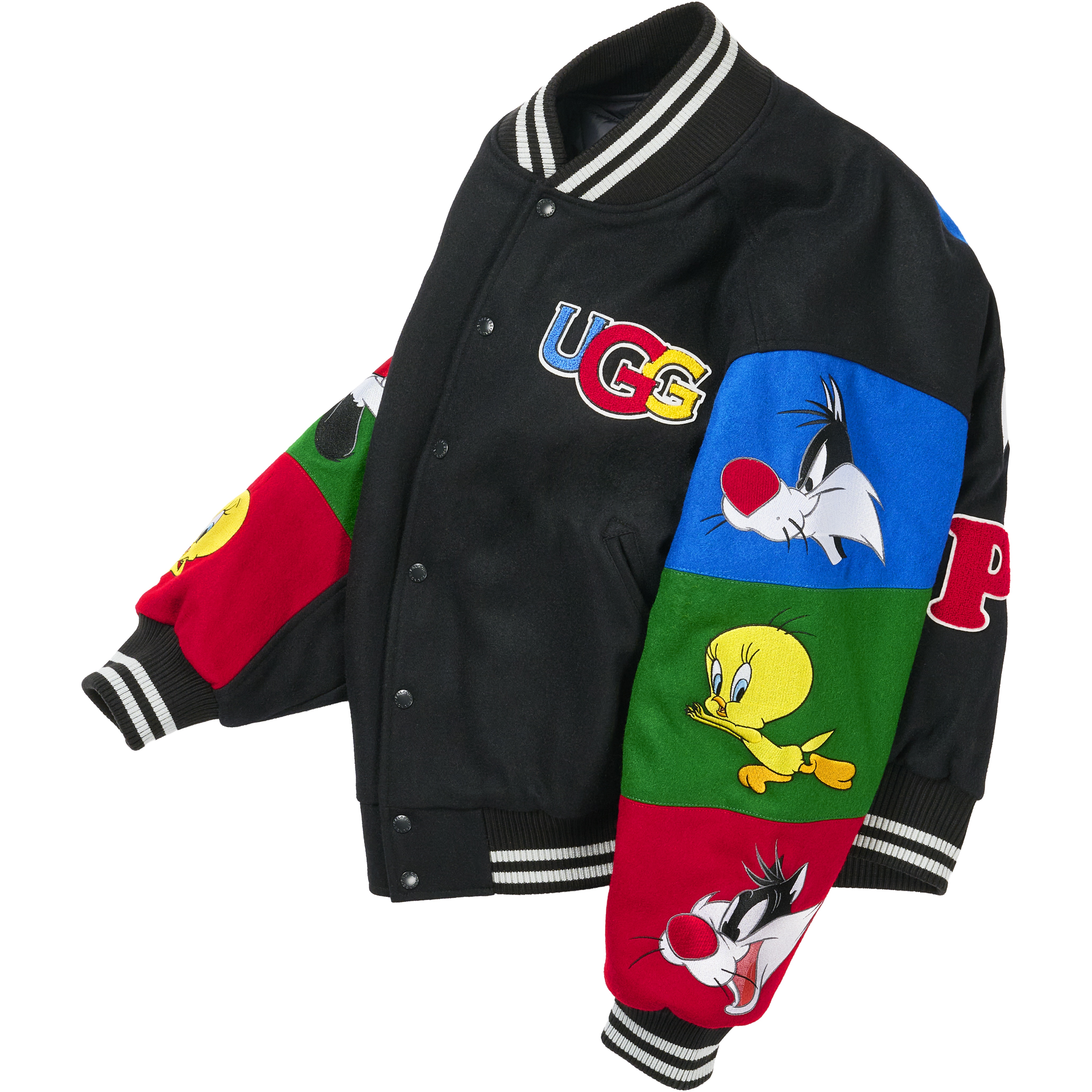Thumbnail PALACE UGG LOONEY TUNES VARSITY JACKET BLACK one color