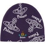 Thumbnail PALACE VIVIENNE WESTWOOD JERSEY BEANIE PURPLE one color