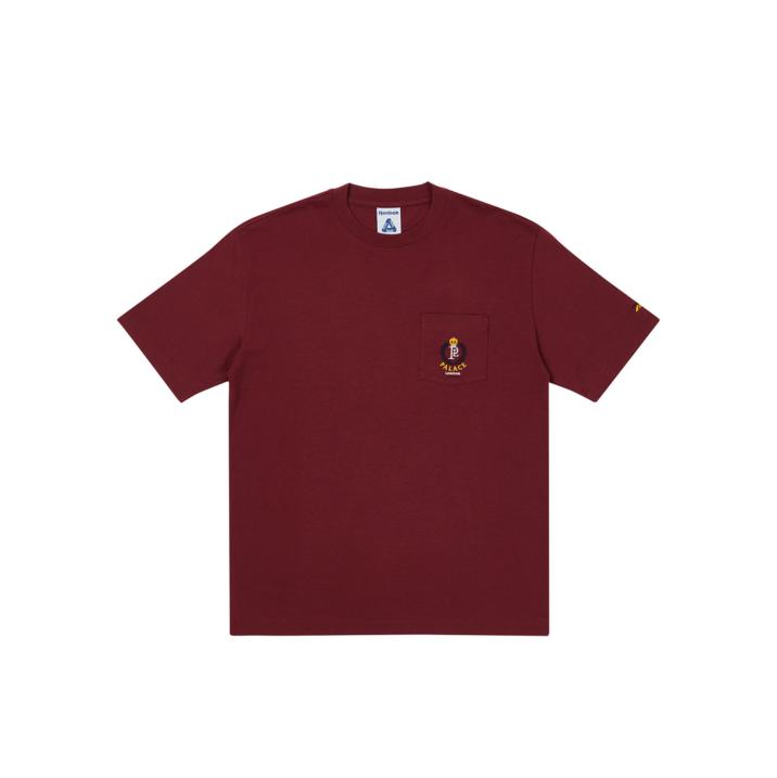 PALACE REEBOK T-SHIRT POCKET BURGUNDY one color