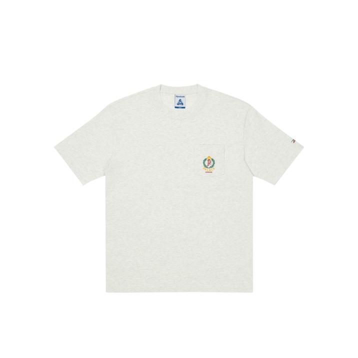 PALACE REEBOK T-SHIRT POCKET GREY one color