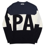 Thumbnail JUMBO FONT KNIT NAVY / WHITE / BLACK one color