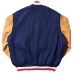 Thumbnail EBBETS FIELD® WOOL / SUEDE VARSITY JACKET BROWN / NAVY one color