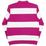 Thumbnail J STRIPE CREW DARK PINK / WHITE one color
