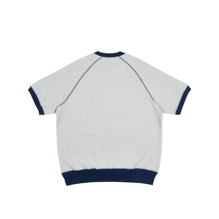 SHORT CREW GREY MARL / NAVY one color