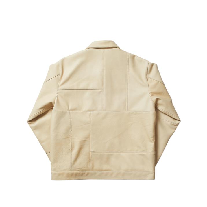 LEATHER PANEL JACKET CREAM one color