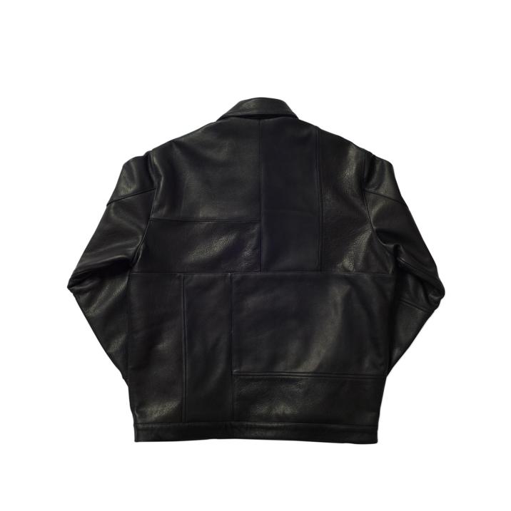 LEATHER PANEL JACKET BLACK one color