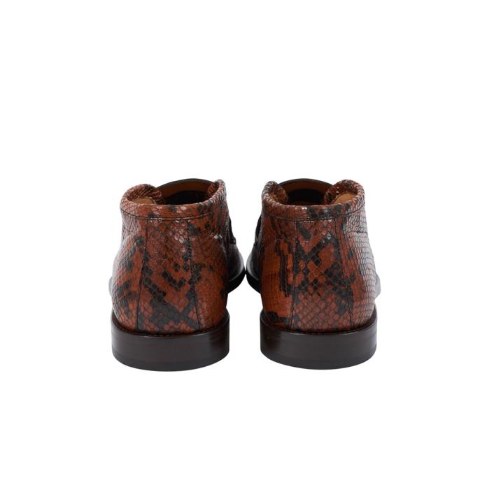 PALACE LOAFER MID DARK BROWN SNAKE PRINT one color