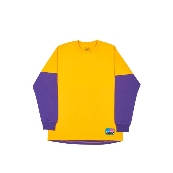 Palace SPLITTER LONGSLEEVE CITRUS YELLOW / PURPLE