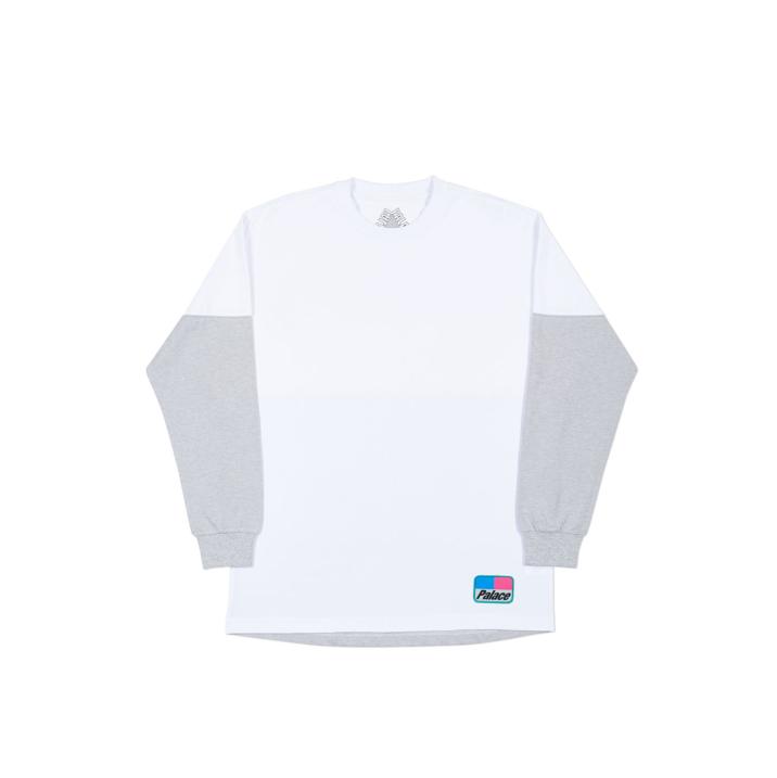 Palace SPLITTER LONGSLEEVE WHITE / GREY MARL