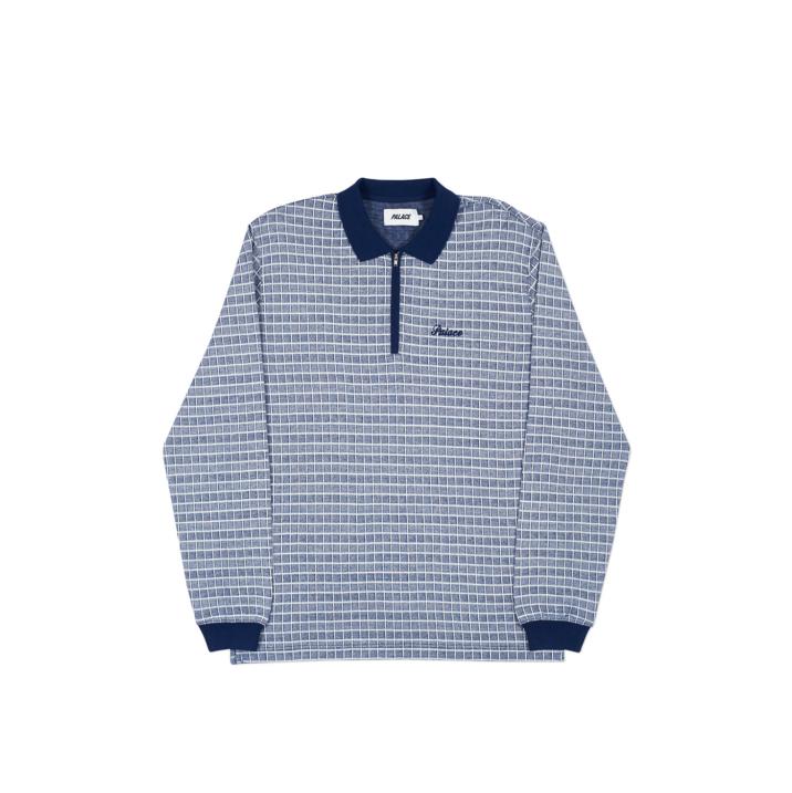 Thumbnail CHECKER ZIP TOP NAVY / WHITE one color