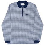 Thumbnail CHECKER ZIP TOP NAVY / WHITE one color