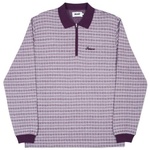 Thumbnail CHECKER ZIP TOP PLUM / WHITE one color