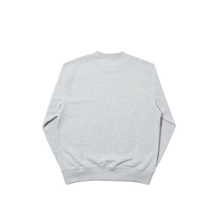 Thumbnail PALACE GATED COMMUNITY CREW GREY MARL one color