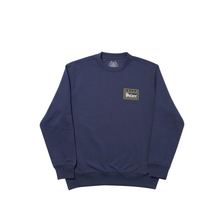 Thumbnail PALACE GATED COMMUNITY CREW NAVY one color