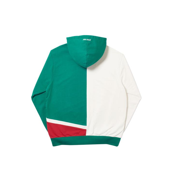 Thumbnail FLAGGO ZIP HOOD WHITE / GREEN / RED one color