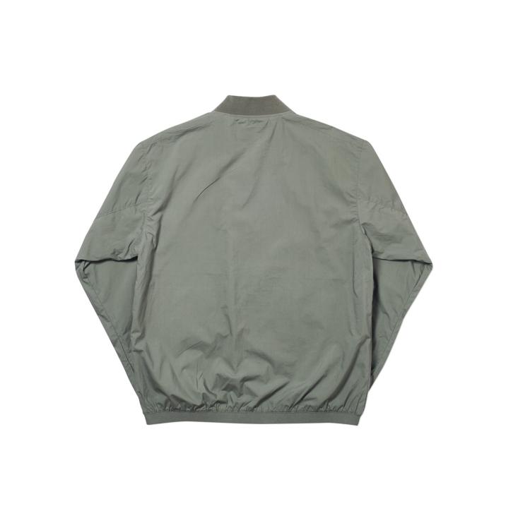REVERSIBLE OVERLAY BOMBER OLIVE one color