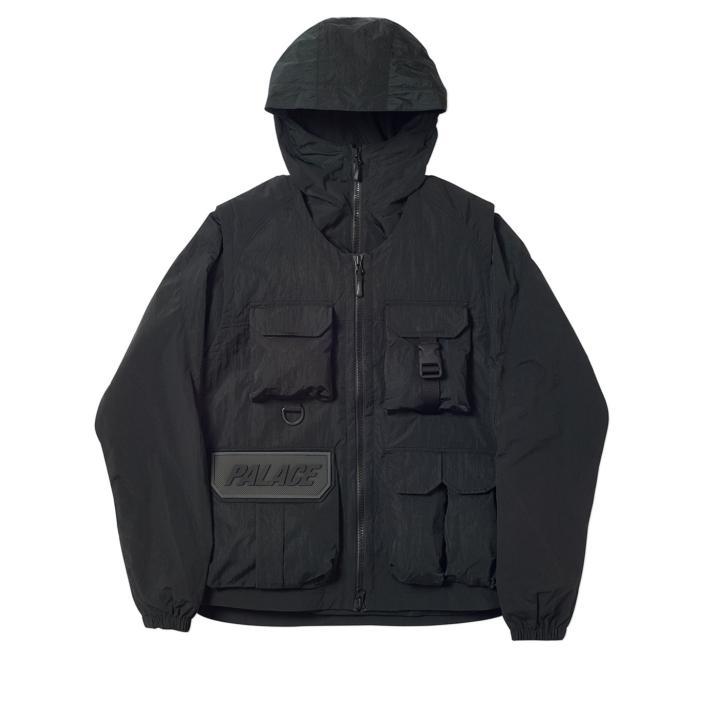 Thumbnail UTILITY IRIDESCENT JACKET + VEST BLACK one color
