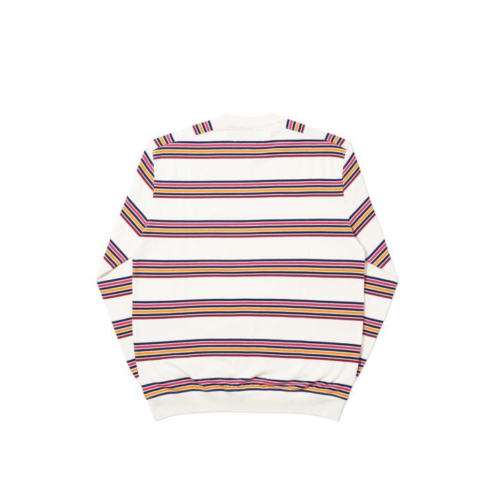 Thumbnail POCKET STRIPE CREW WHITE / PURPLE one color