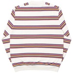 Thumbnail POCKET STRIPE CREW WHITE / PURPLE one color