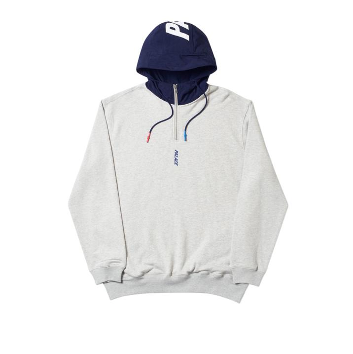 Thumbnail TWILL 1/4 HOOD GREY MARL one color