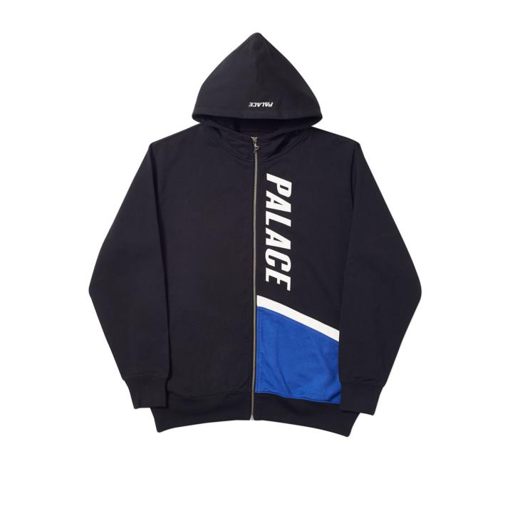 Thumbnail FLAGGO ZIP HOOD BLACK / WHITE / BLUE one color