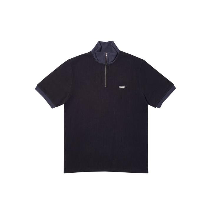 Thumbnail ZIPPED POLO BLACK one color