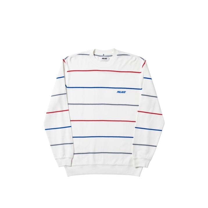 Thumbnail WAFFLER STRIPE CREW WHITE one color