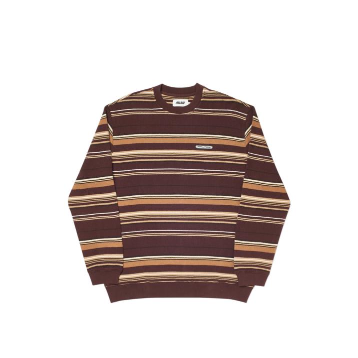 Thumbnail TRIM RIB CREW BROWN one color